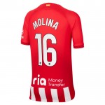 Günstige Fußballtrikots Atlético Madrid Molina 16 Kinder Heimtrikot 2023-24 Kurzarm